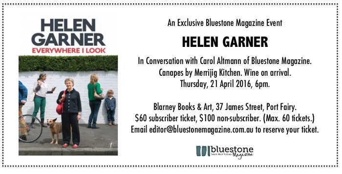 Helen Garner invite